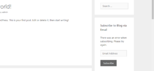 Subscribers Plugin: Error testing while Jetpack Subscribers widget
